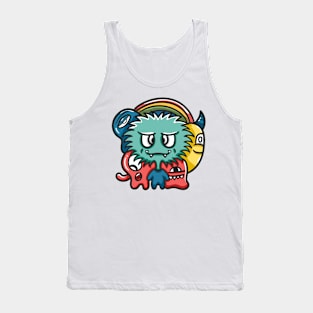 Alien Monster Doodle Tank Top